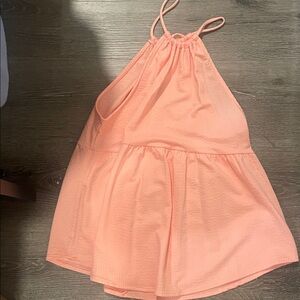 Peach Halter Top